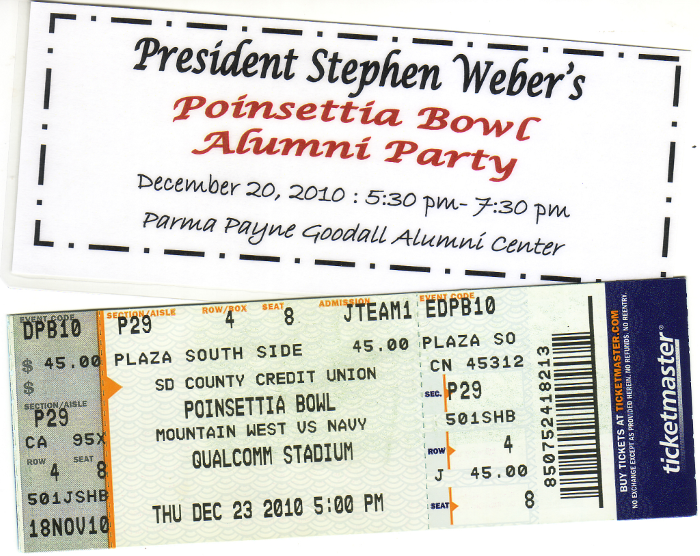 Poinsettia Bowl Alumni Party tickets