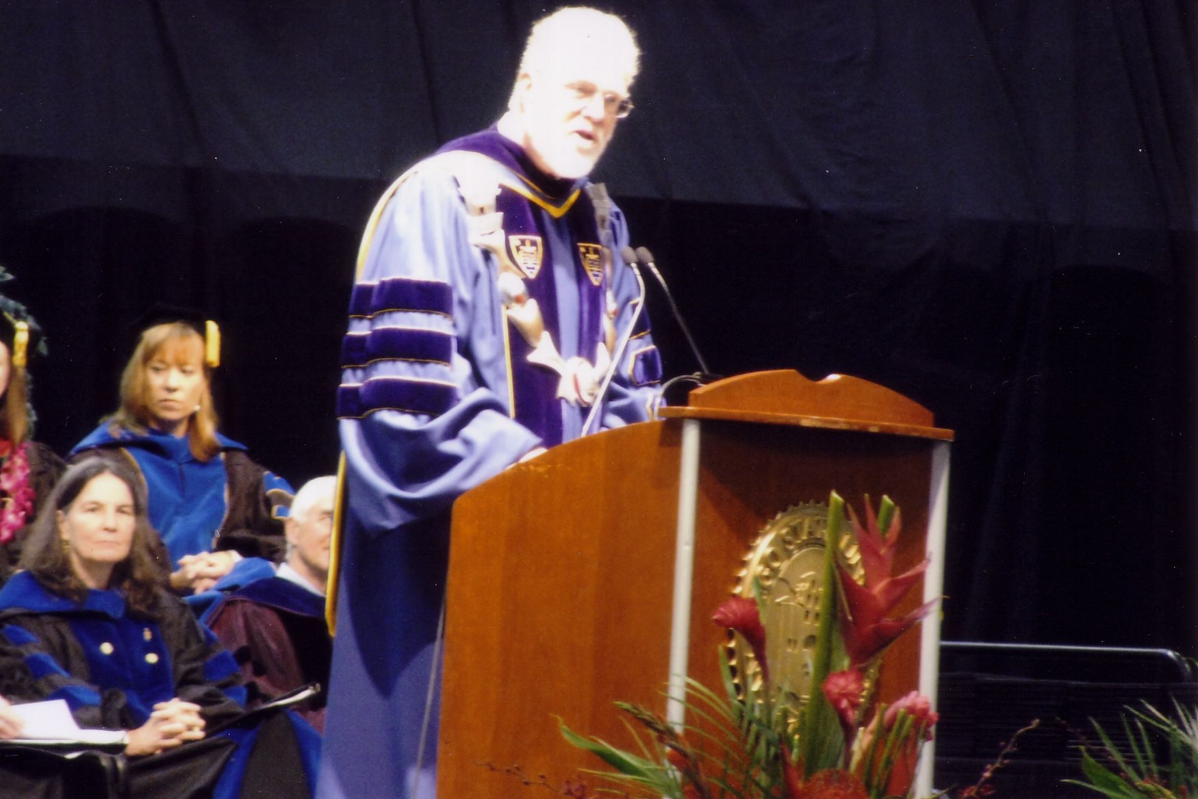 SDSU President Weber during the 2009 commencement